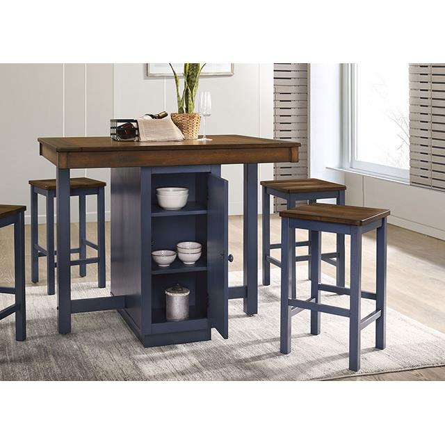 Furniture of America Azurine CM3493PT-5PK 5 Pc. Counter Ht. Set IMAGE 5
