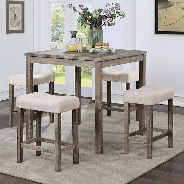 Furniture of America Torrean CM3582LG-PT-5PK 5 Pc. Counter Ht. Set IMAGE 1