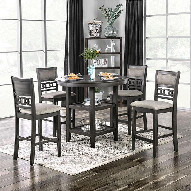 Furniture of America Milly CM3609PT-5PK 5 Pc. Counter Ht. Set IMAGE 1