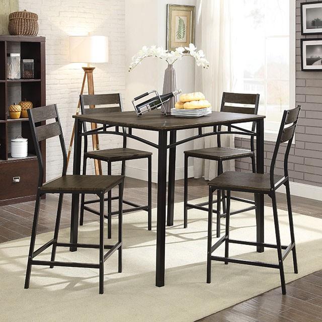 Furniture of America Westport CM3920PT-5PK 5 Pc. Counter Ht. Table Set IMAGE 3