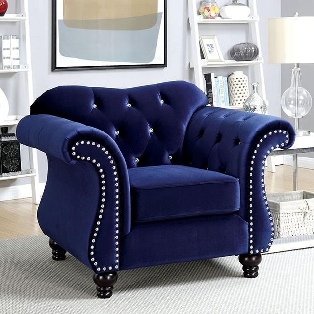 Furniture of America Jolanda CM6159BL-CH-VN Chair IMAGE 6