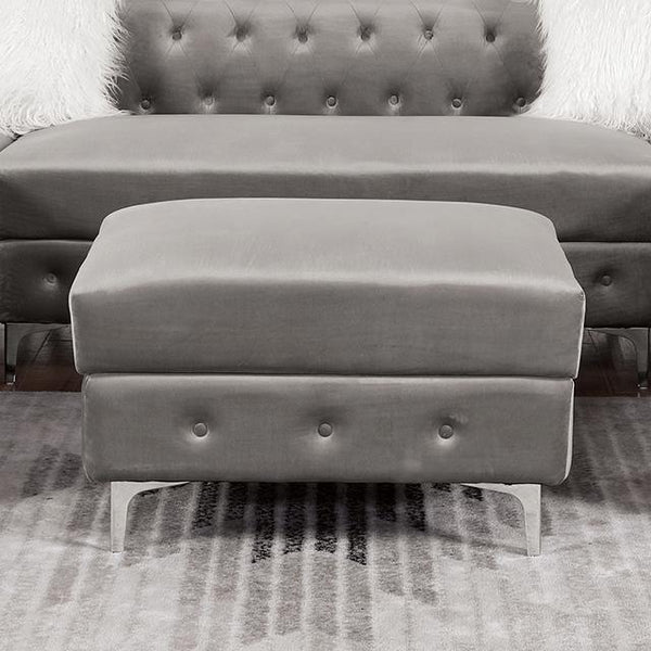 Furniture of America Ciabattoni CM6256GY-OT Ottoman IMAGE 1