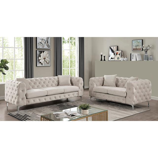 Furniture of America Sapphira CM6498BG-CH-PK Chair IMAGE 2