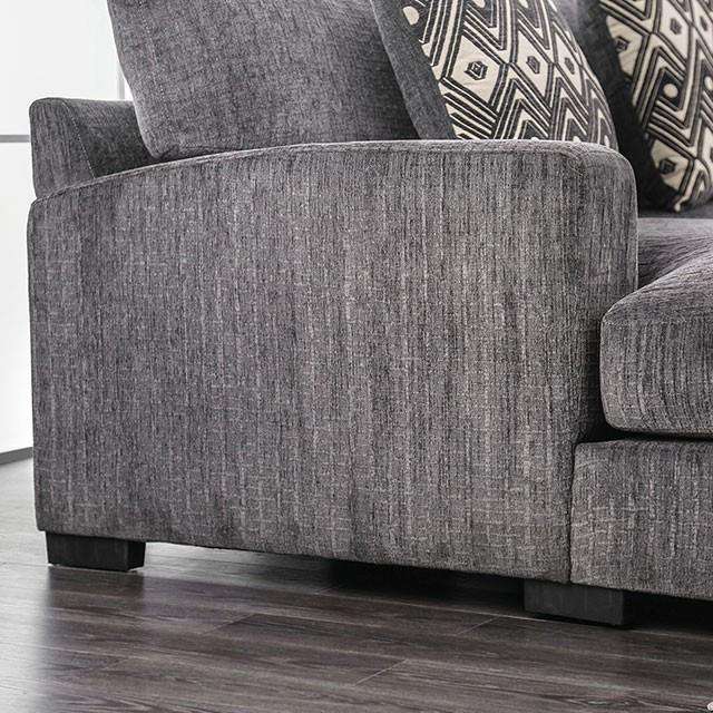 Furniture of America Kaylee CM6587-SECT-LL-R Large L-Sectional w/ Right Chaise IMAGE 6