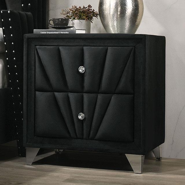 Furniture of America Carissa CM7164BK-N Night Stand IMAGE 1