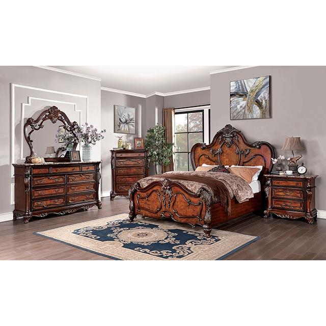 Furniture of America Rosewood CM7183N Night Stand IMAGE 2