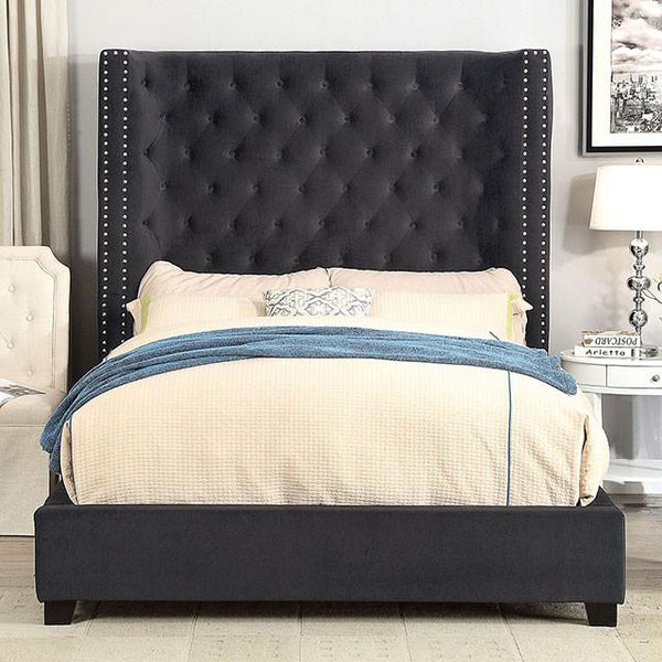 Furniture of America Mirabelle CM7679DG-EK E.King Bed IMAGE 1