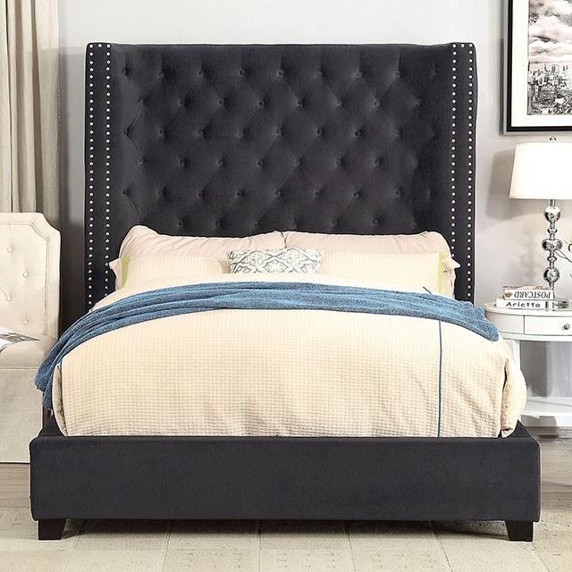 Furniture of America Mirabelle CM7679DG-EK E.King Bed IMAGE 1