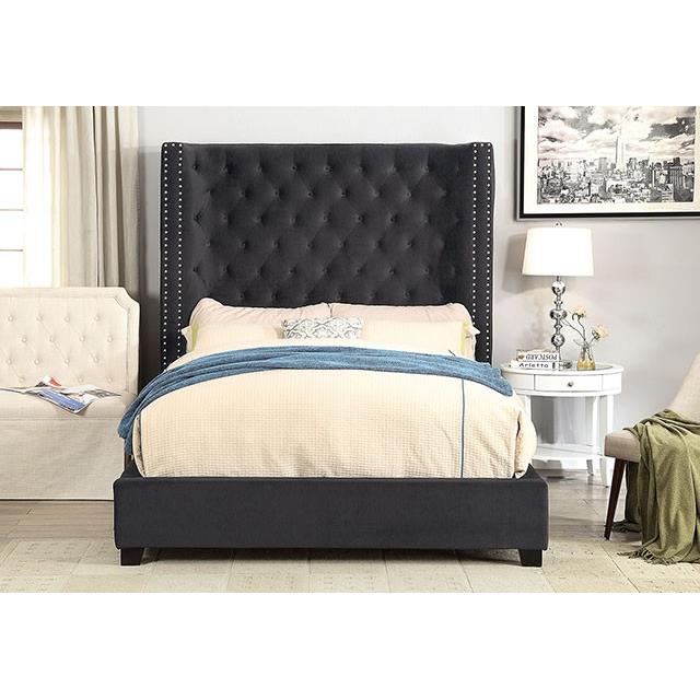 Furniture of America Mirabelle CM7679DG-EK E.King Bed IMAGE 2