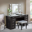 Furniture of America Valentina FOA-DK5682DG-PK Vanity Set IMAGE 1
