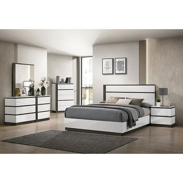 Furniture of America Birsfelden FOA7225WH-M Mirror IMAGE 2