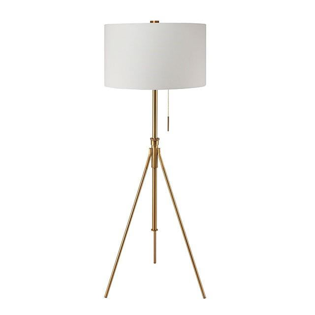 Furniture of America Zaya L731171F-GL Floor Lamp IMAGE 1