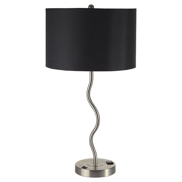 Furniture of America Sprig L76224T-BK-2PK Table Lamp (2/Box) IMAGE 1