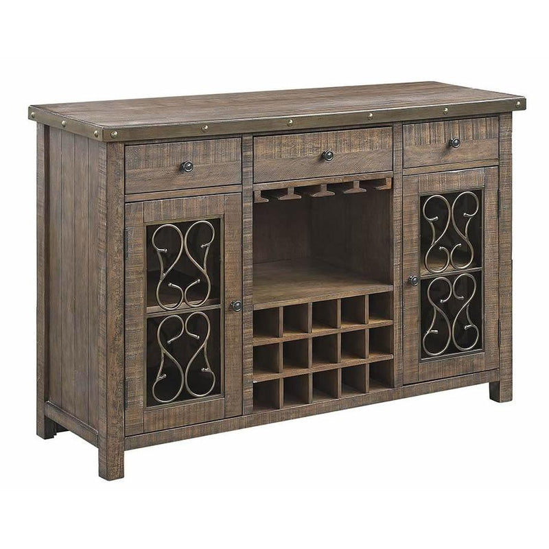 Acme Furniture Raphaela DN00983 Server with Cup Holder & Wine Rack IMAGE 1