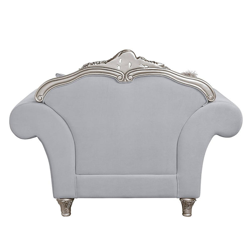 Acme Furniture Pelumi LV01114 Chair with 3 Pillows IMAGE 4