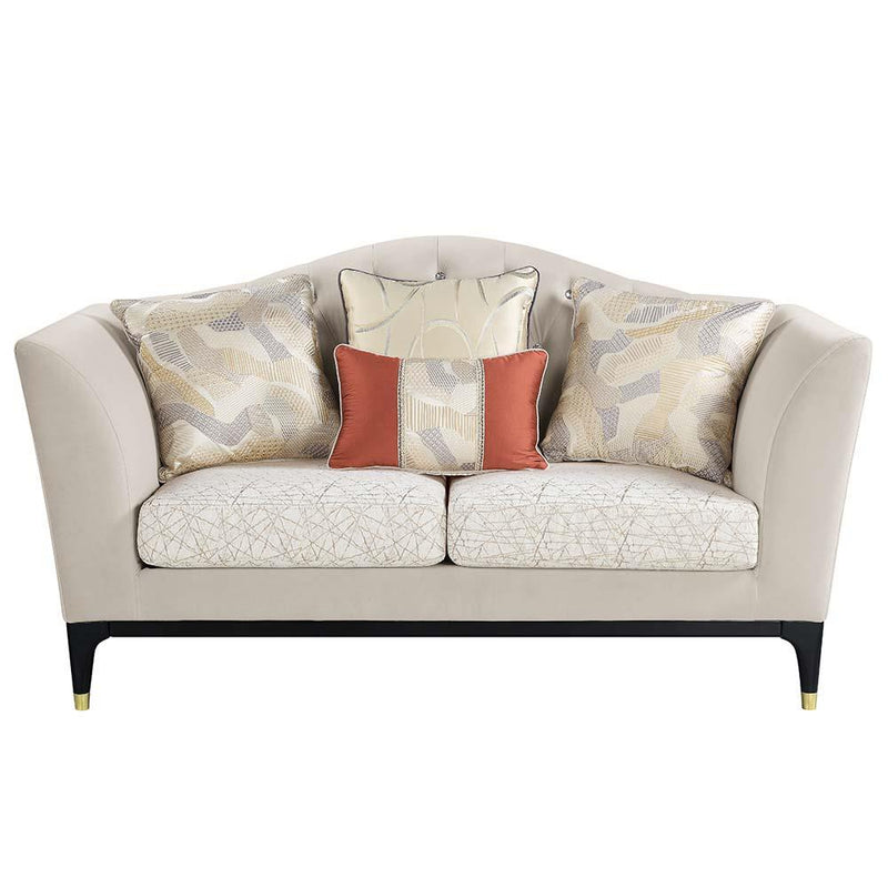 Acme Furniture Tayden LV01156 Loveseat with 4 Pillows IMAGE 3