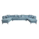 Acme Furniture Zerah LV01161 Sectional Sofa with 7 Pillows IMAGE 3