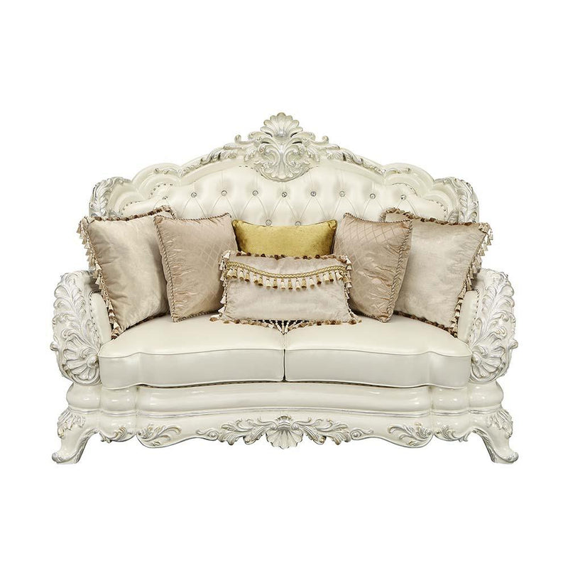 Acme Furniture Adara LV01225 Loveseat with 5 Pillows IMAGE 2
