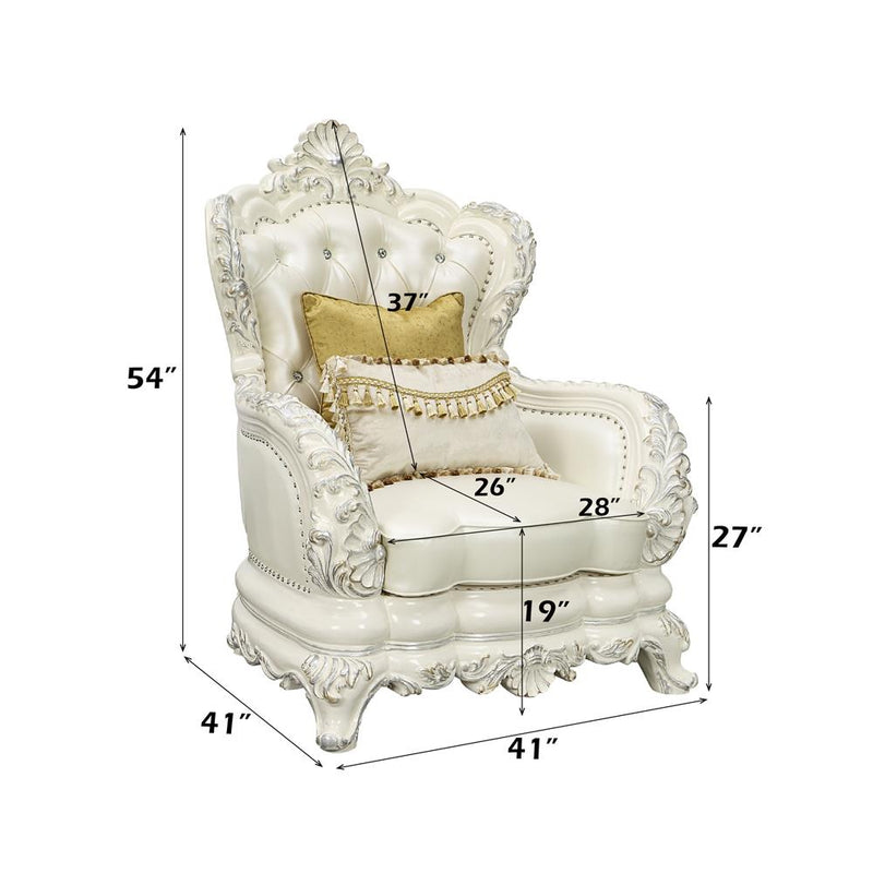 Acme Furniture Adara LV01226 Chair with 2 Pillows IMAGE 9