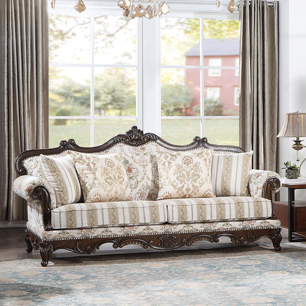 Acme Furniture Nayla LV01273 Sofa with 4 Pillows IMAGE 1