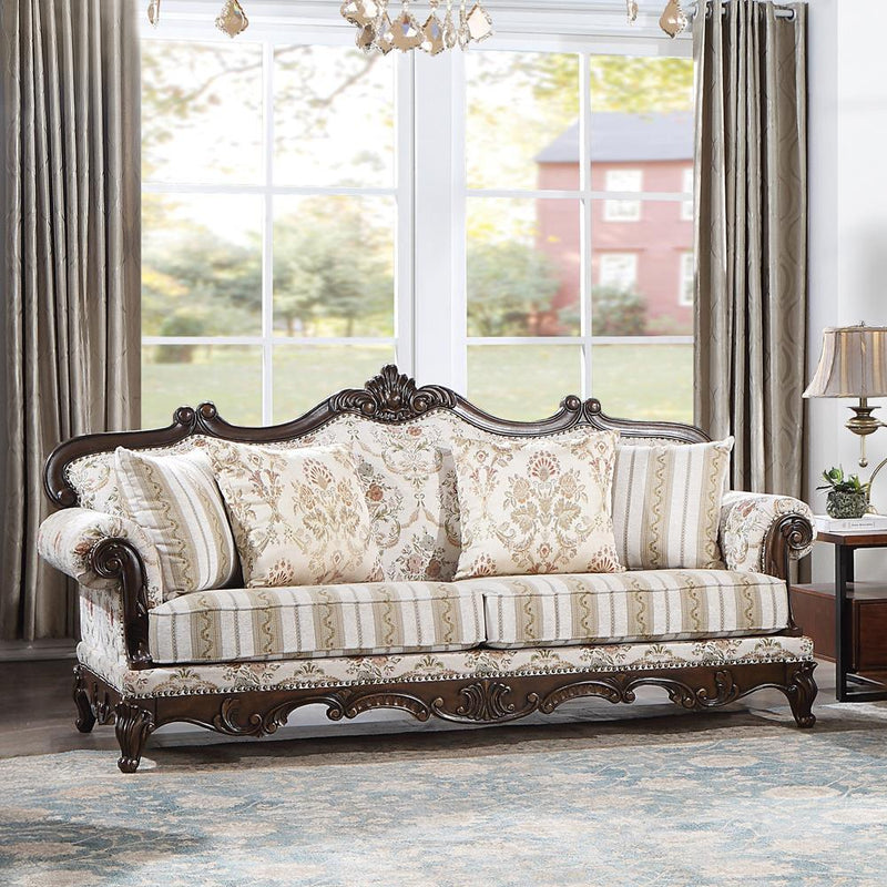 Acme Furniture Nayla LV01273 Sofa with 4 Pillows IMAGE 1