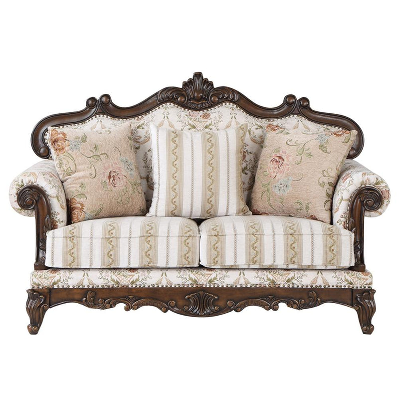 Acme Furniture Nayla LV01274 Loveseat with 3 Pillows IMAGE 3