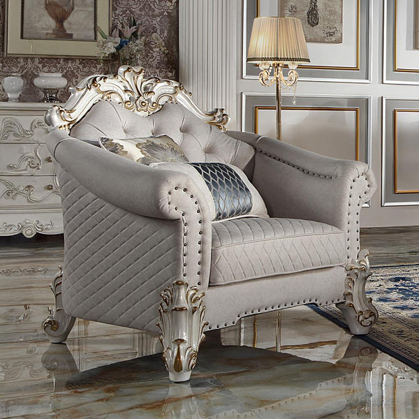 Acme Furniture Vendome II LV01331 Chair with 2 Pillows IMAGE 1