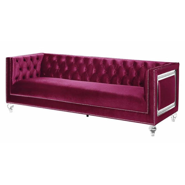 Acme Furniture Heibero LV01400 Sofa with 2 Pillows IMAGE 1