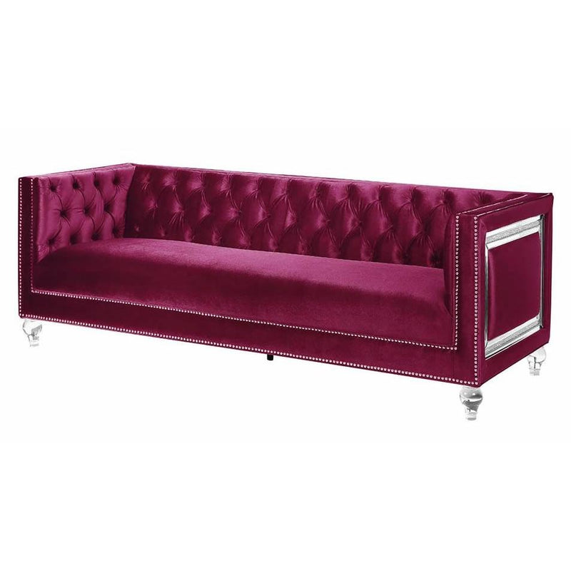 Acme Furniture Heibero LV01400 Sofa with 2 Pillows IMAGE 1