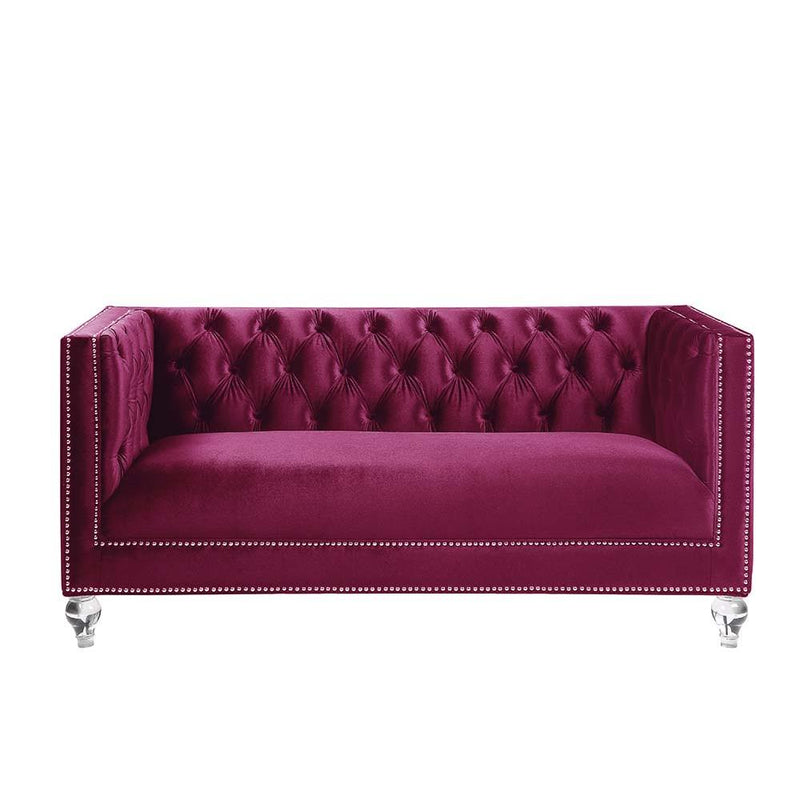 Acme Furniture Heibero LV01401 Loveseat with 2 Pillows IMAGE 2