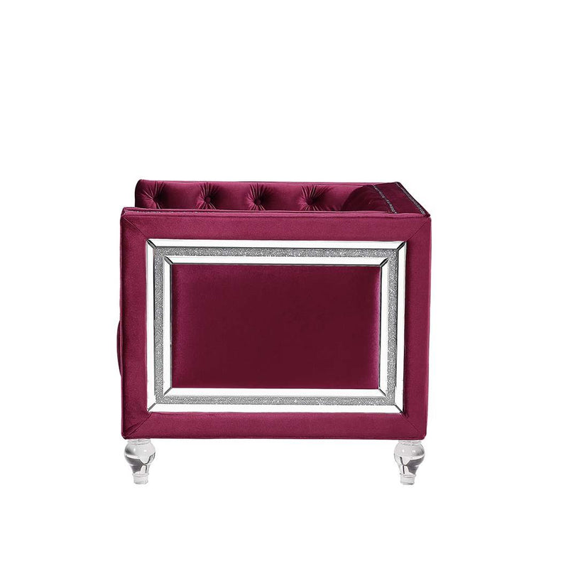 Acme Furniture Heibero LV01401 Loveseat with 2 Pillows IMAGE 3