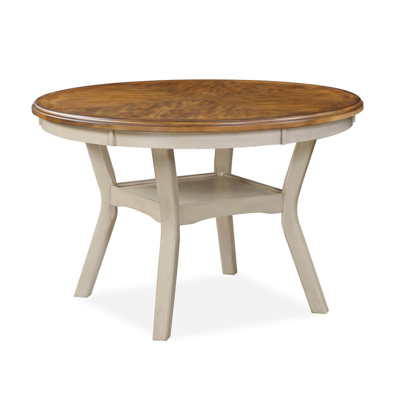 New Classic Furniture Mitchell D1763-50S-BSQ 5 pc Dinette - Two Tone Bisque/Brown IMAGE 3
