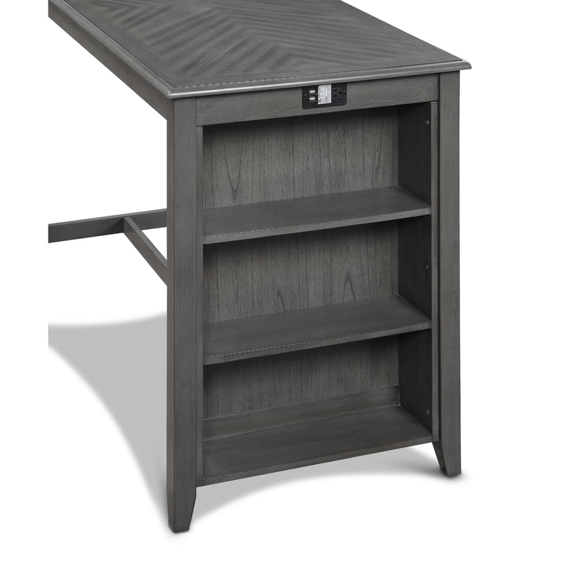 New Classic Furniture Amy D3651-60CS-GRY 5 pc Counter Height Dinette - Grey IMAGE 5