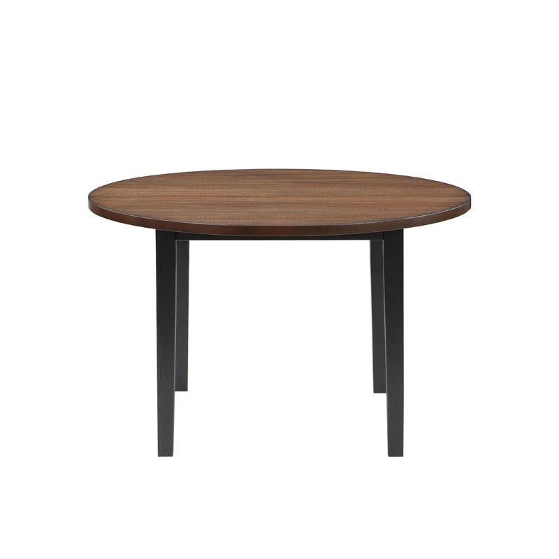 New Classic Furniture Potomac D4832B-48S-RND 5 pc Counter Height Dinette - Brown/Black IMAGE 3