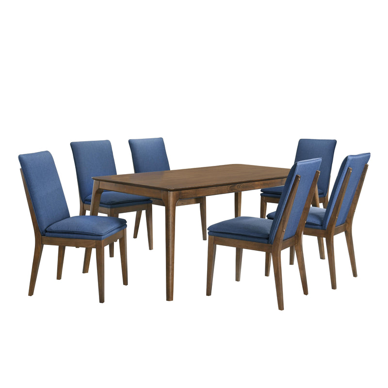 New Classic Furniture Maggie D7185B-10 Dining Table - Walnut IMAGE 1