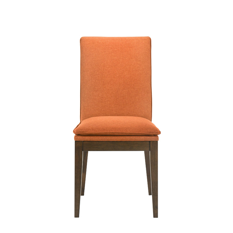 New Classic Furniture Maggie D7185B-20-ORG Dining Chair - Walnut/Terra Cotta IMAGE 2