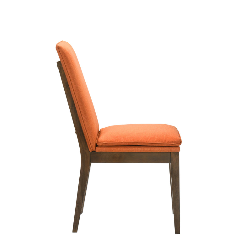 New Classic Furniture Maggie D7185B-20-ORG Dining Chair - Walnut/Terra Cotta IMAGE 3