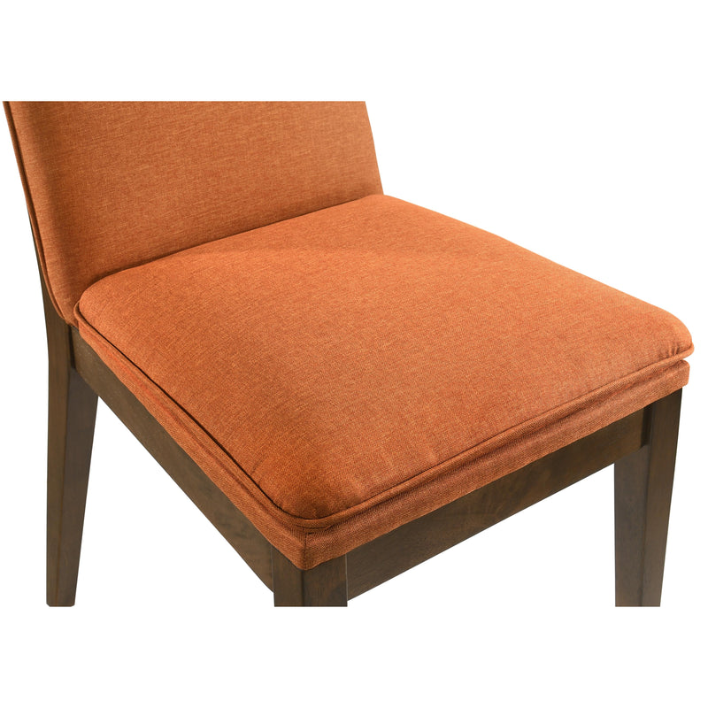New Classic Furniture Maggie D7185B-20-ORG Dining Chair - Walnut/Terra Cotta IMAGE 4
