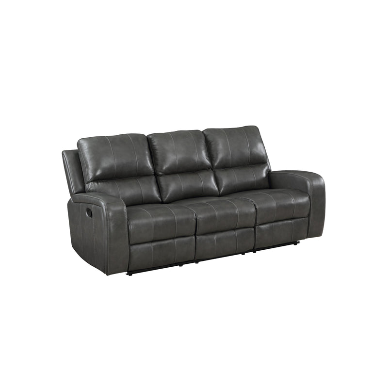 New Classic Furniture Linton L1721-30P1-DGR Power Reclining Sofa - Grey IMAGE 1