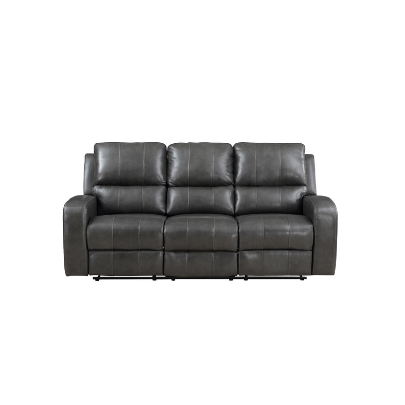 New Classic Furniture Linton L1721-30P1-DGR Power Reclining Sofa - Grey IMAGE 2