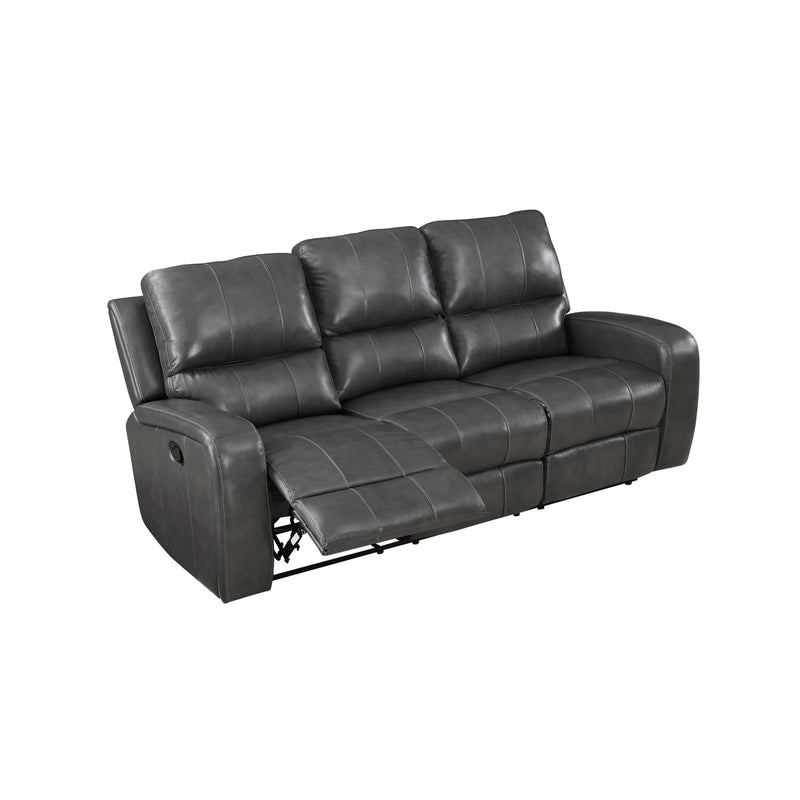 New Classic Furniture Linton L1721-30P1-DGR Power Reclining Sofa - Grey IMAGE 4