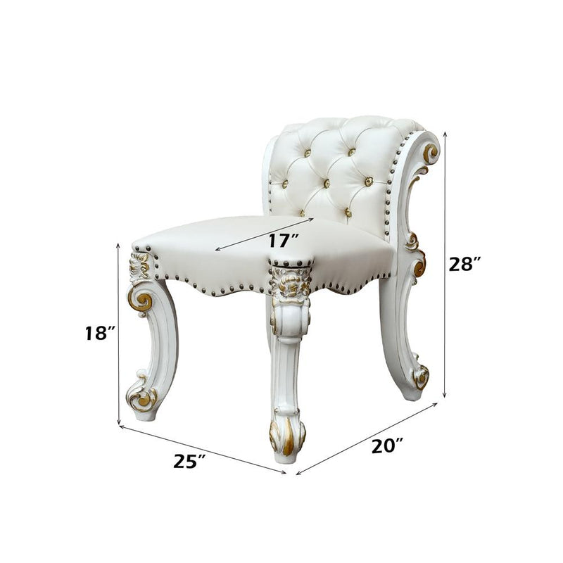 Acme Furniture Vendome BD01508 Vanity Stool IMAGE 7