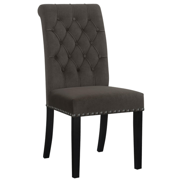 Coaster Furniture Alana 115172 Upholstered Tufted Side Chairs with Nailhead Trim - Brown IMAGE 1