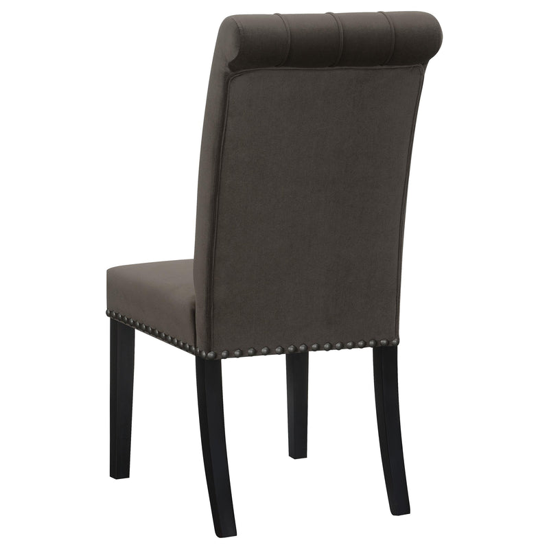 Coaster Furniture Alana 115172 Upholstered Tufted Side Chairs with Nailhead Trim - Brown IMAGE 5