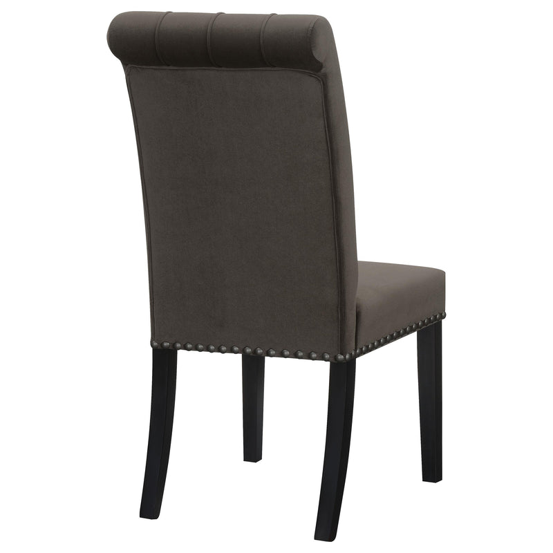 Coaster Furniture Alana 115172 Upholstered Tufted Side Chairs with Nailhead Trim - Brown IMAGE 6