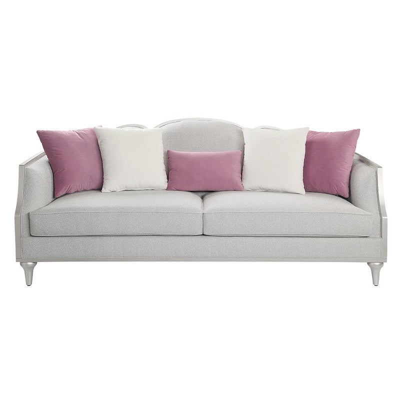 Acme Furniture Kasa LV01499 Sofa with 5 Pillows IMAGE 2