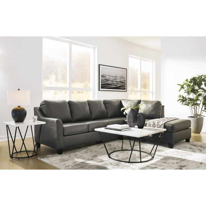 Signature Design by Ashley Valderno 47804S1 2 pc Sectional with Chaise IMAGE 5