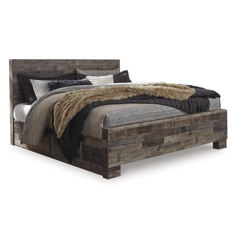 Signature Design by Ashley Derekson B200B44 King Panel Bed with 2 Side Storage IMAGE 1