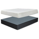  Sierra Sleep 10 Inch Chime Memory Foam M699M1 King Mattress and Foundation IMAGE 1