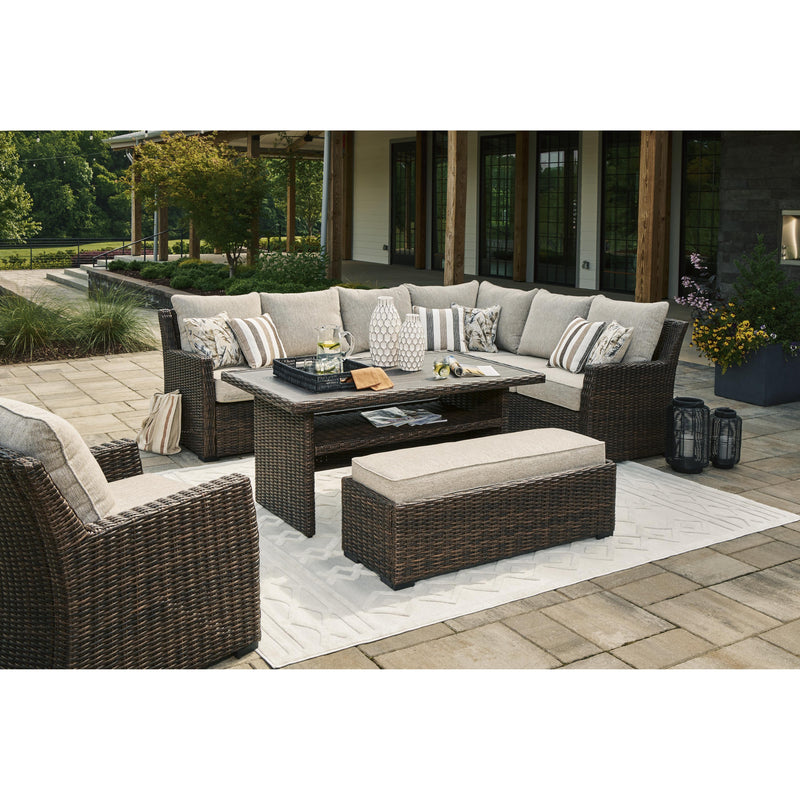  Signature Design by Ashley Brook Ranch P465-625 Rectangular Multi-Use Table IMAGE 6